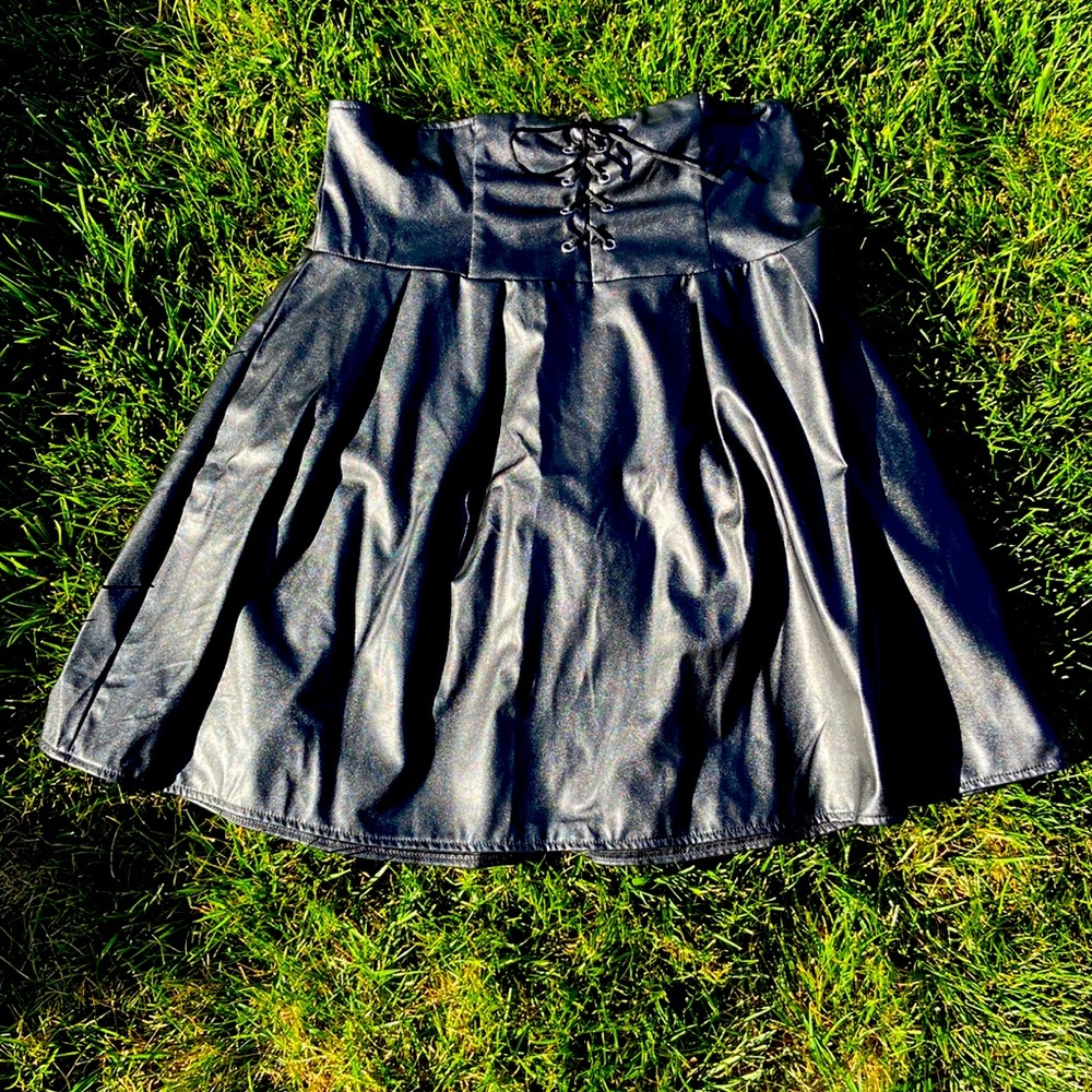 Black Leather Skirt